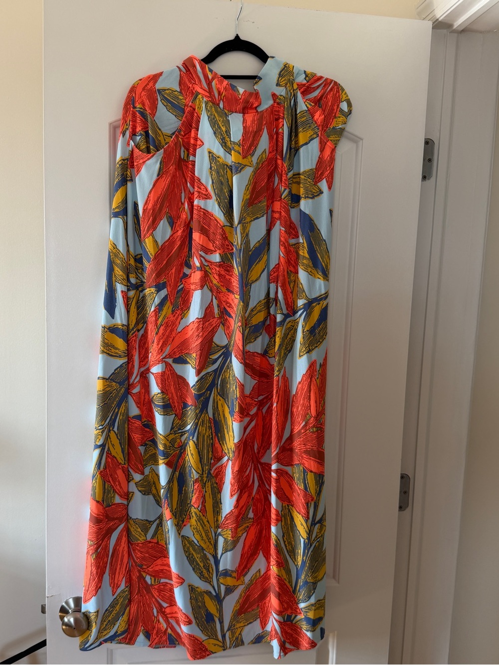 Maaji Coral, Mustard & Light Blue Floral Maxi Skirt